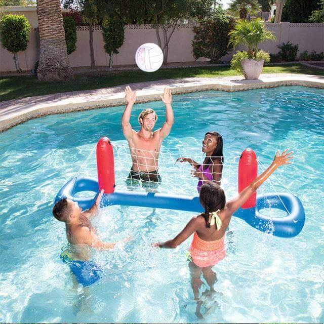 Inflatable Pool Party Fun Volleyball Float - Image 2
