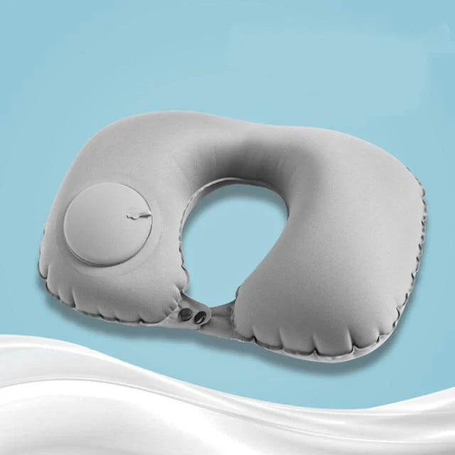 Inflatable Portable Comfy Travel Neck Pillow - Image 15