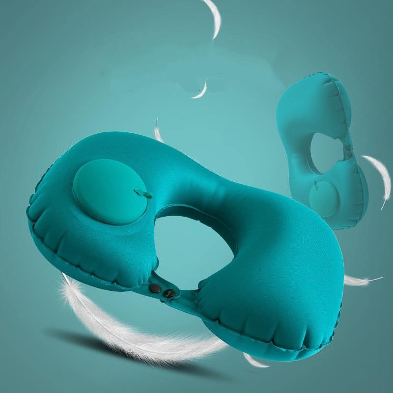 Inflatable Portable Comfy Travel Neck Pillow - Image 8