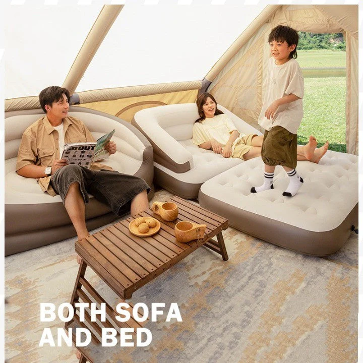 Inflatable Portable Folding Honeycomb Air Mattress - Image 2