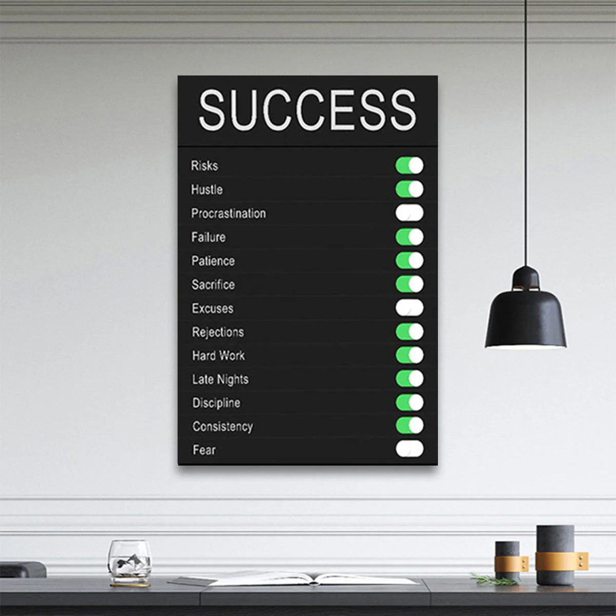 Inspirational Modern Success Canvas Paint - Image 4