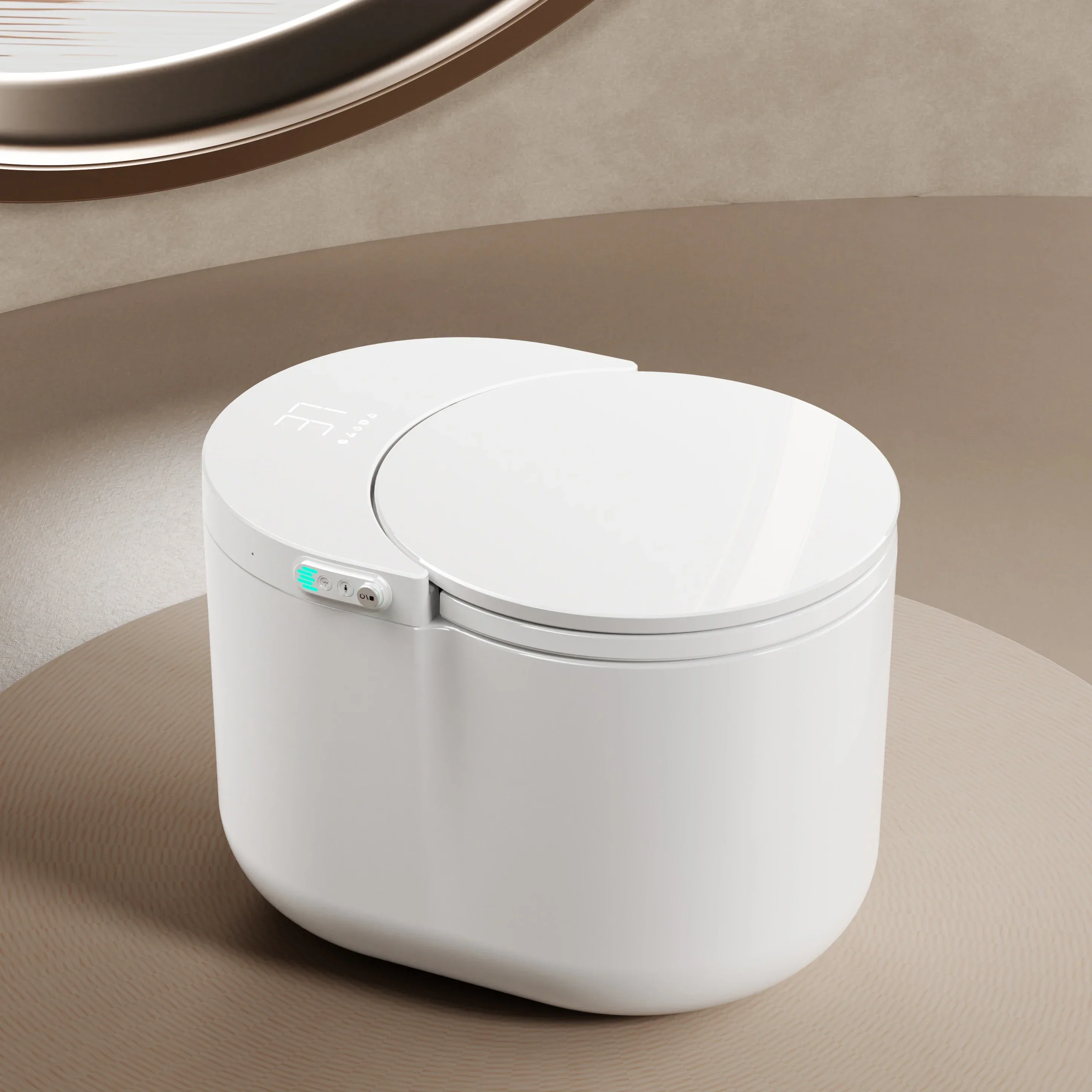 Instant Heat Compact Remote-Controlled Intelligent Automatic Bidet Toilet - Image 2
