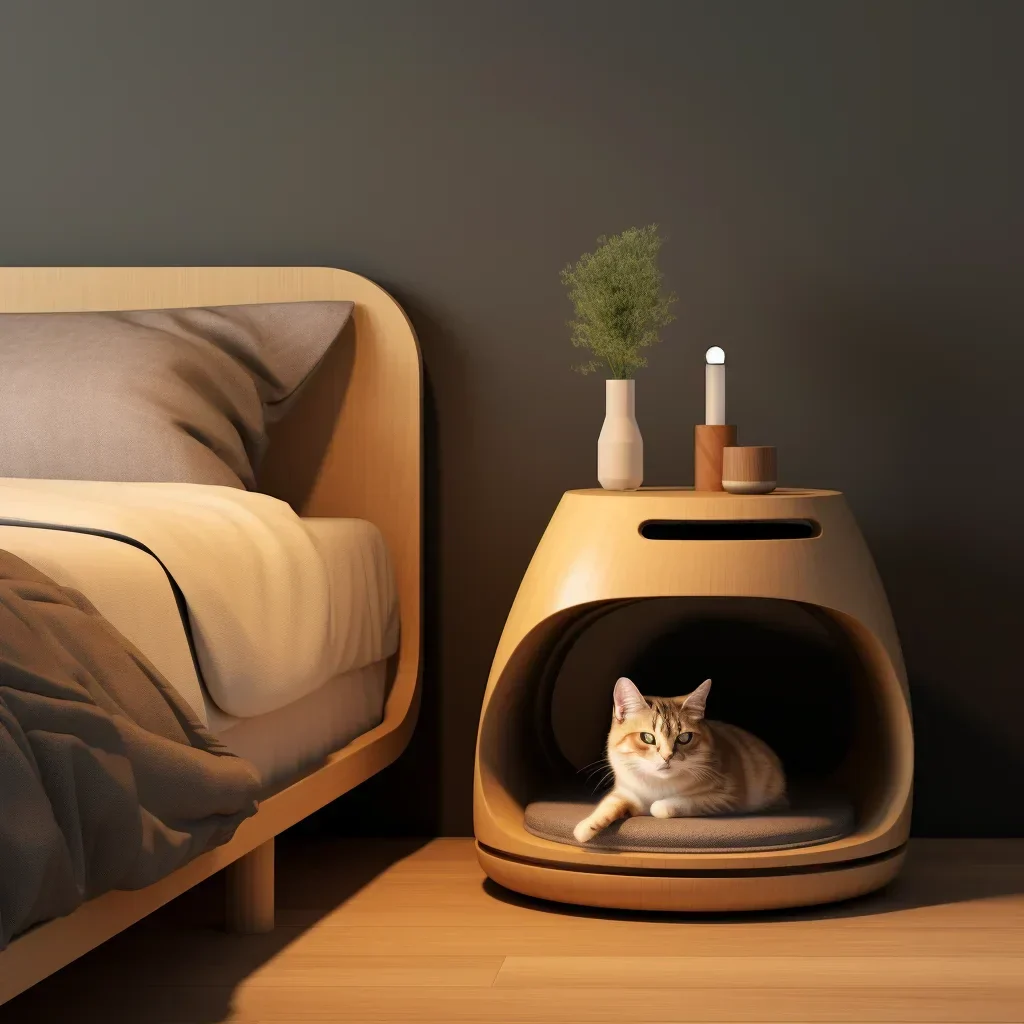 Integrated Cat Bed Nightstand - Image 4