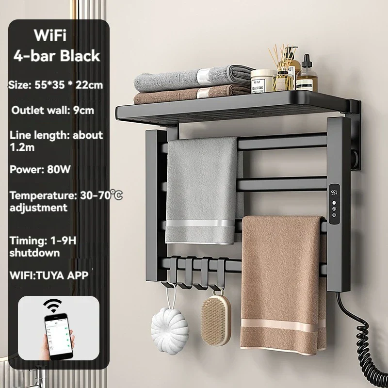 Intelligent Electric Heated Towel Drying Organizer Rack - Image 16