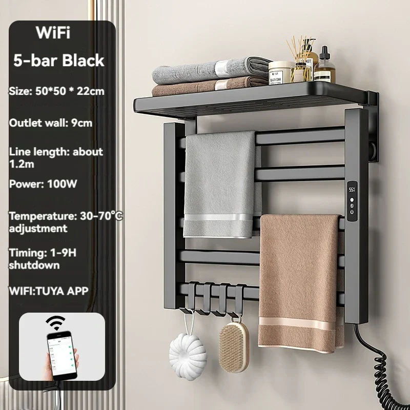 Intelligent Electric Heated Towel Drying Organizer Rack - Image 18