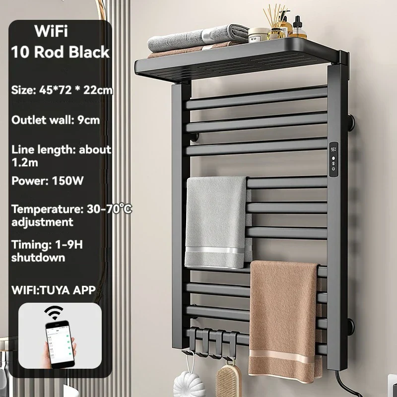 Intelligent Electric Heated Towel Drying Organizer Rack - Image 23