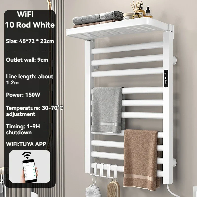Intelligent Electric Heated Towel Drying Organizer Rack - Image 24