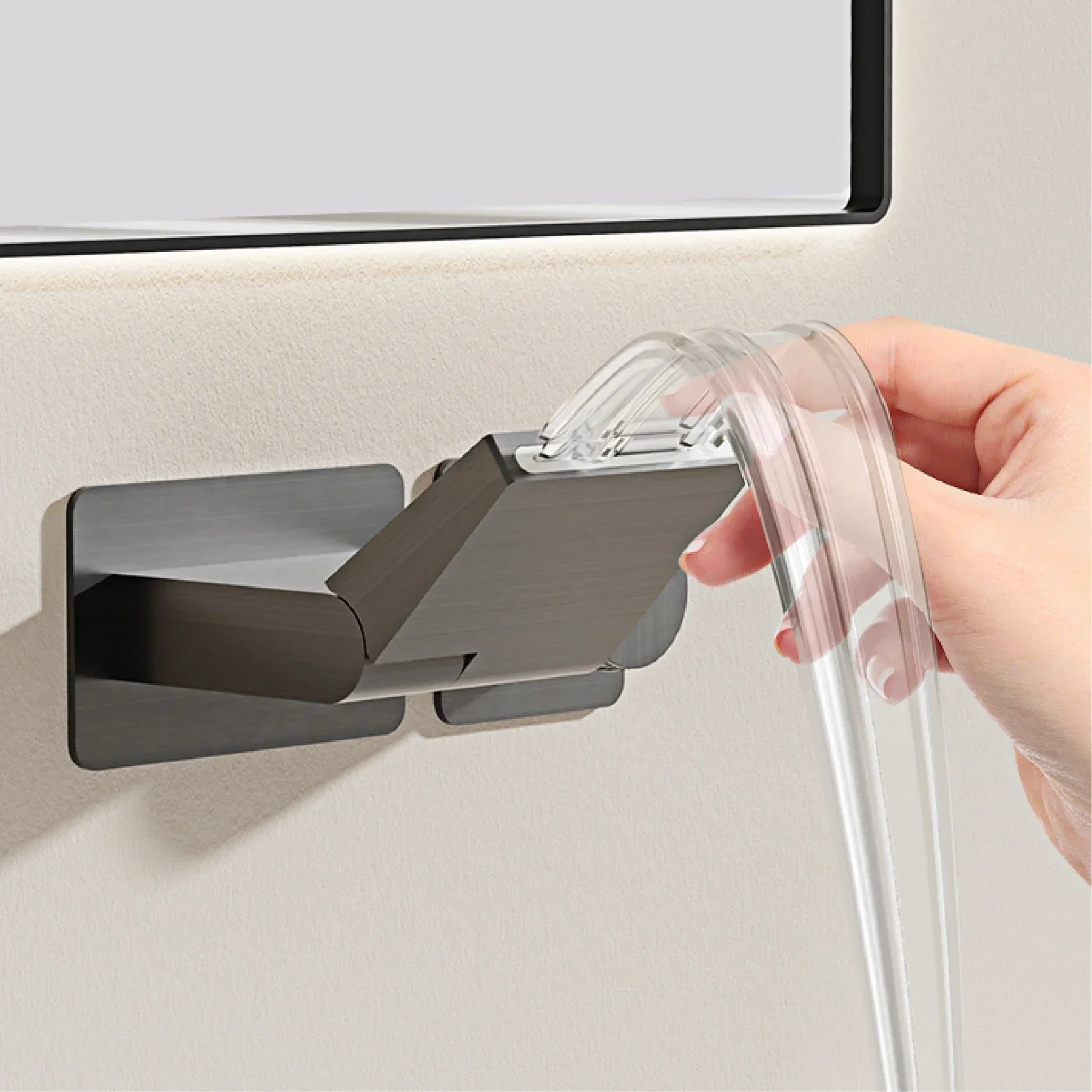 Intelligent Luxury Hidden Handle LED Digital Bathroom Faucet - Image 5
