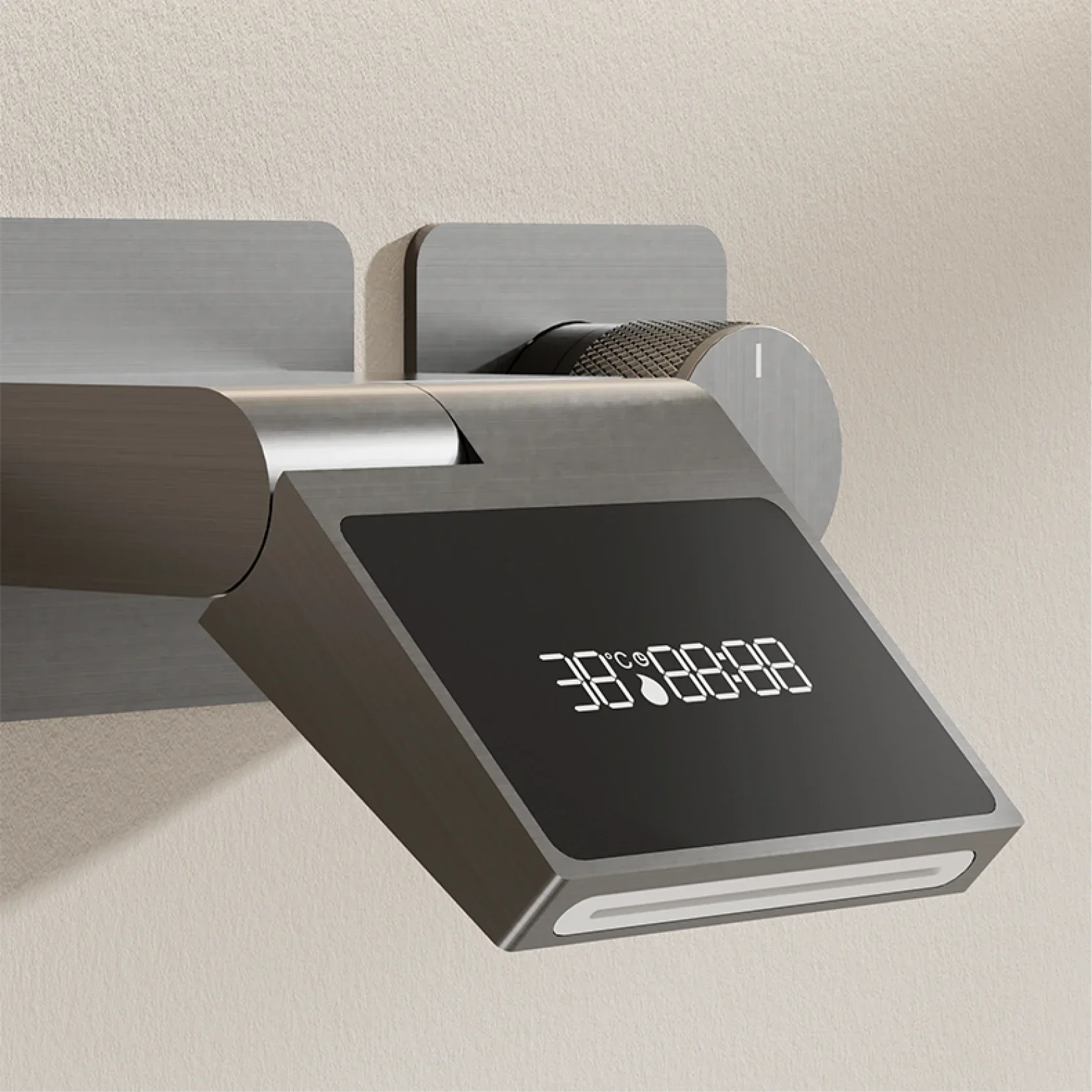 Intelligent Luxury Hidden Handle LED Digital Bathroom Faucet - Image 6