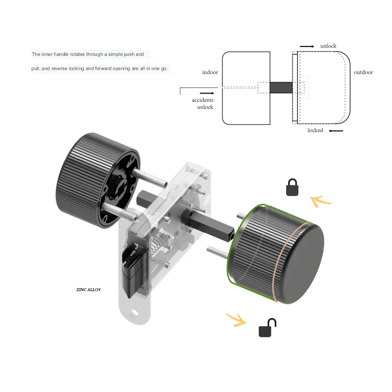 Invisible Security Door Knob Lock - Image 2