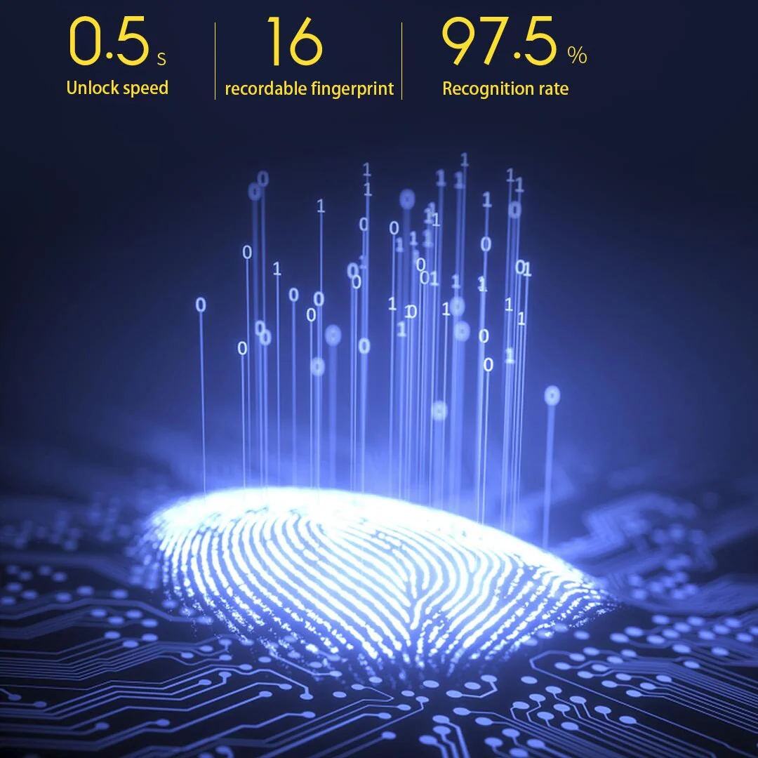 Invisible Smart Fingerprint Drawer Lock - Image 4