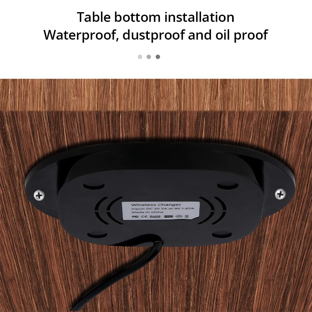 Invisible Table Built-in Wireless Phone Charger - Image 2