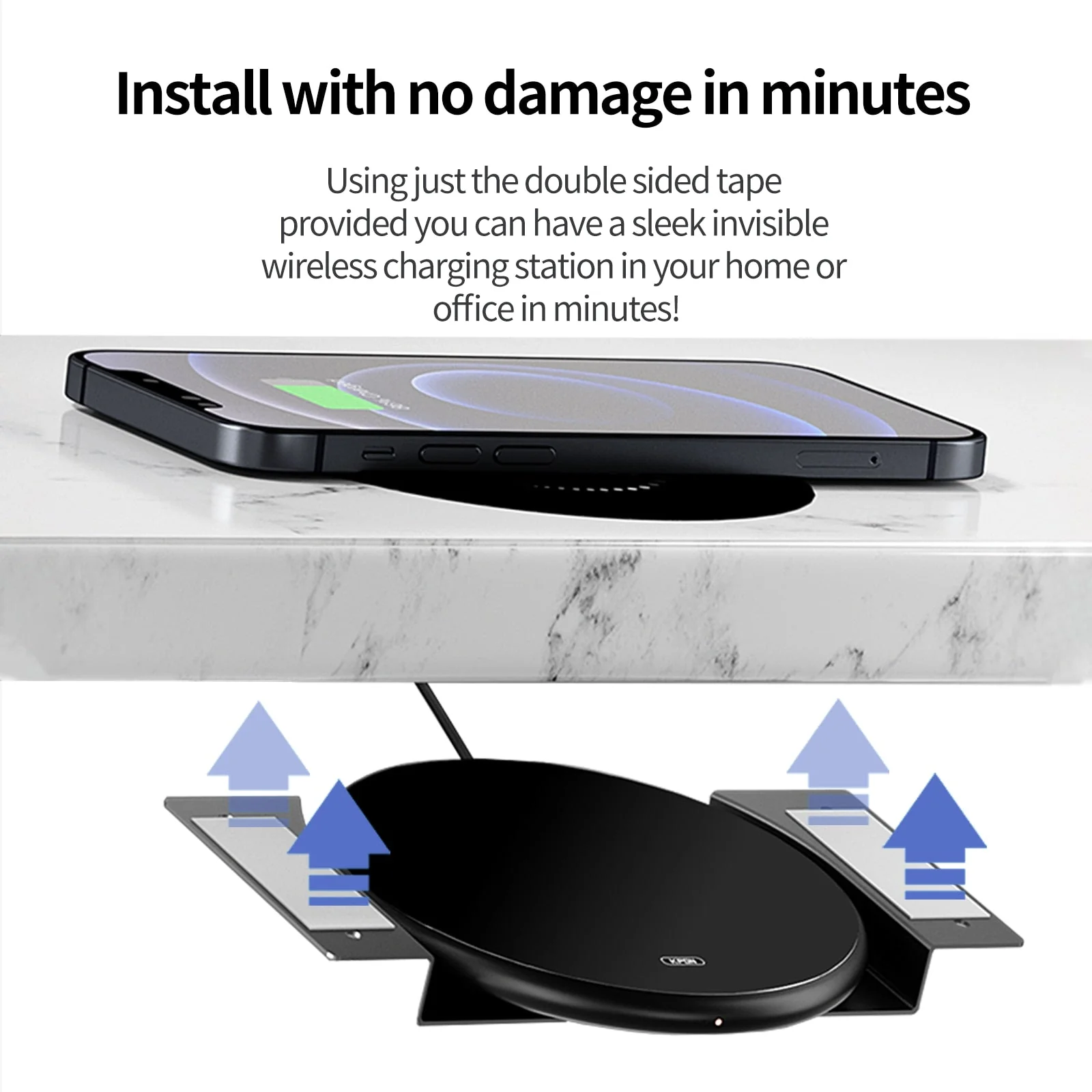 Invisible Under the Desk Wireless Charger - Image 6
