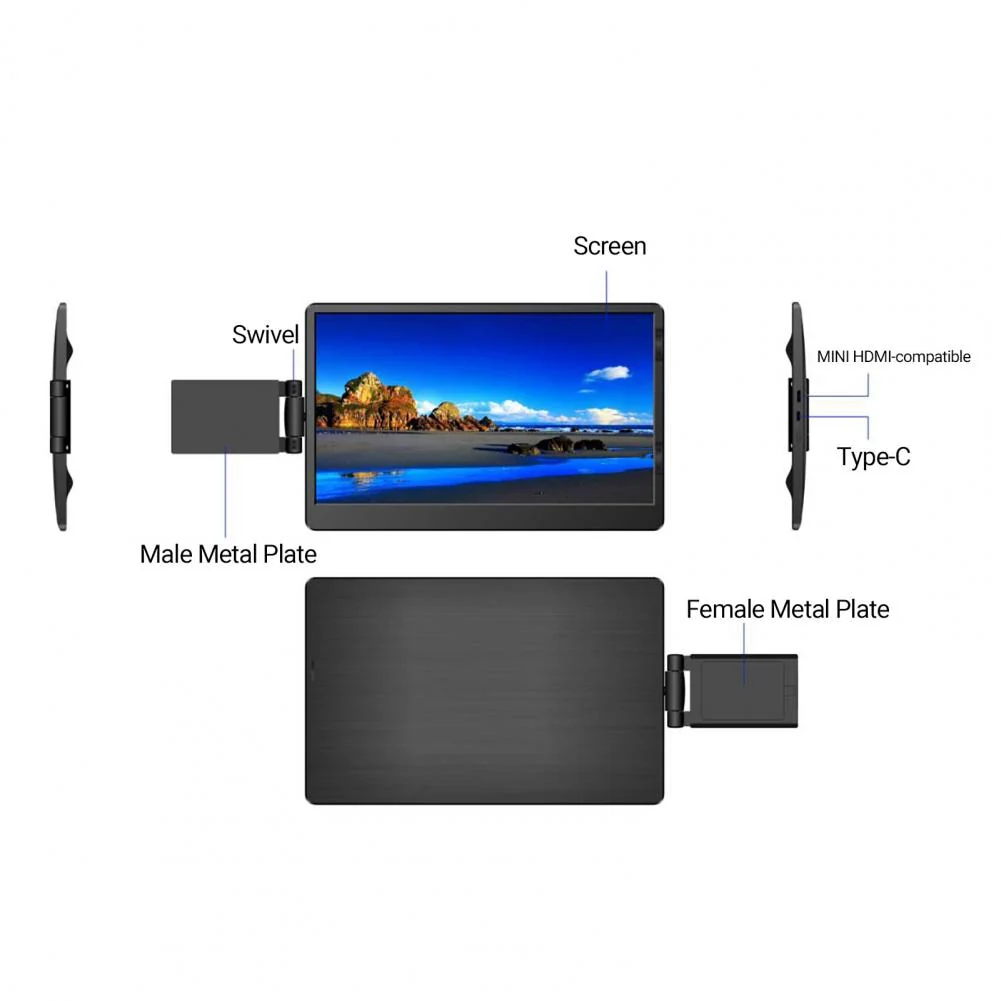 IPS Panel HDMI Compatible Laptop Monitor - Image 2