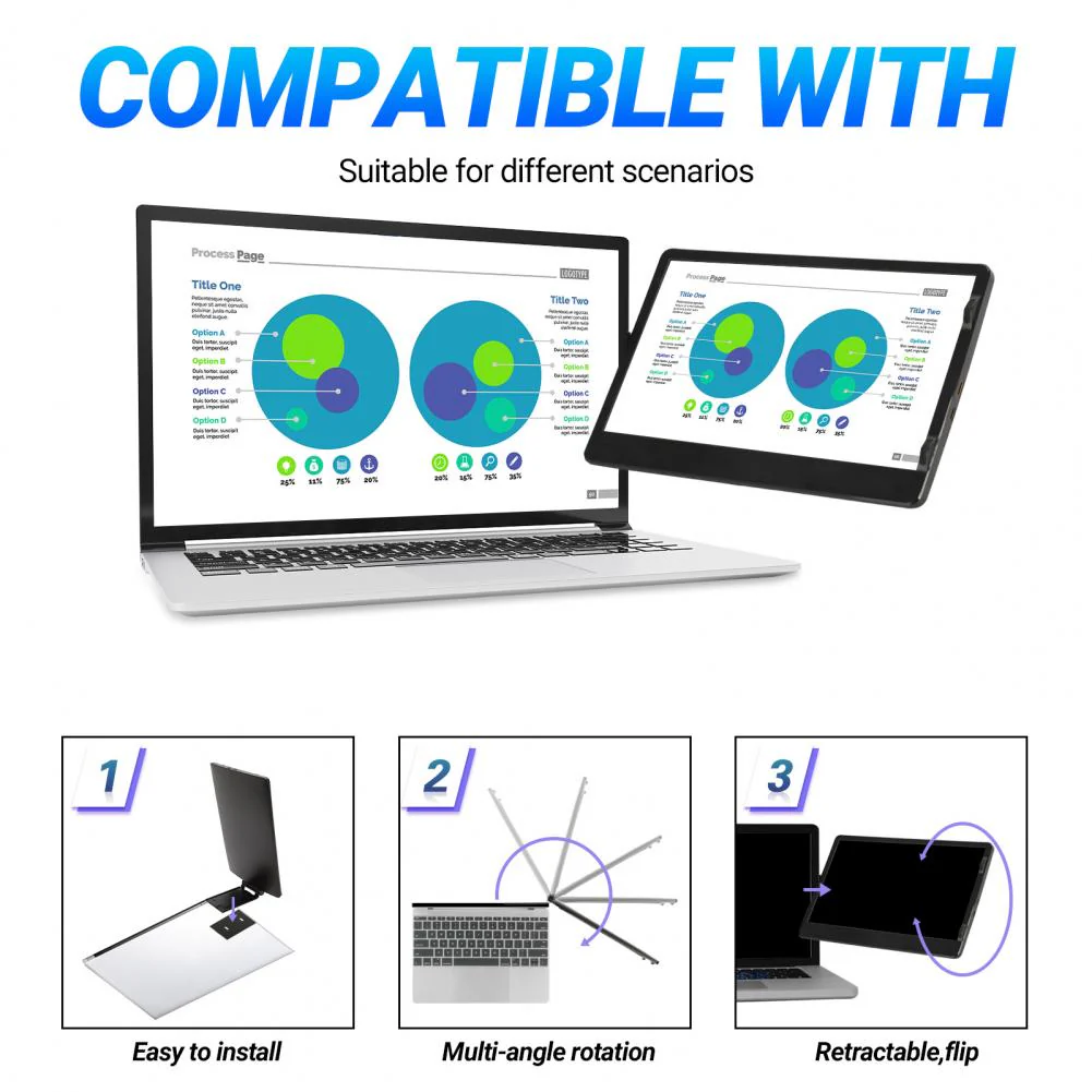 IPS Panel HDMI Compatible Laptop Monitor - Image 4
