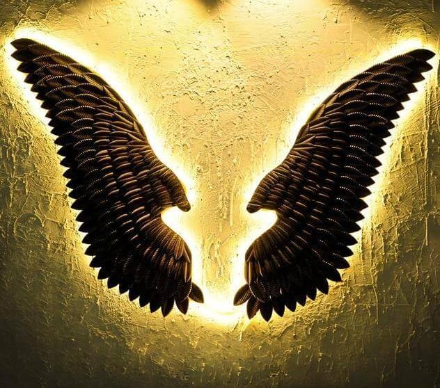 Iron Angel Wings Wall Decor - Image 12