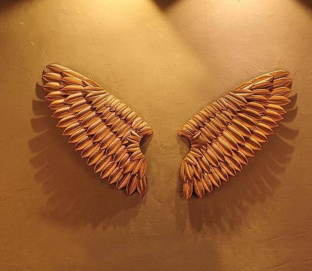 Iron Angel Wings Wall Decor - Image 5