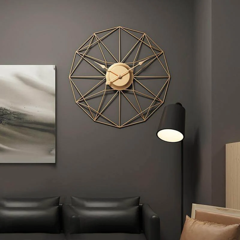 Iron Art Silent Wall-Mounted Clock - Image 3