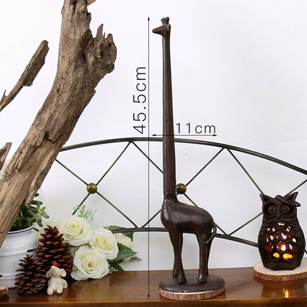 Iron Giraffe Toilet Paper Holder - Image 6