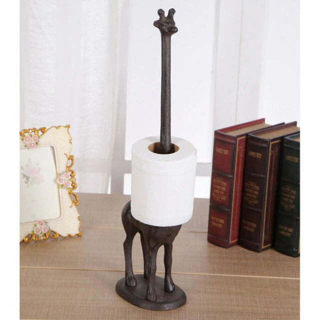 Iron Giraffe Toilet Paper Holder - Image 7