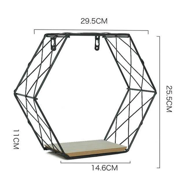 Iron Grid Wall Shelf - Image 2