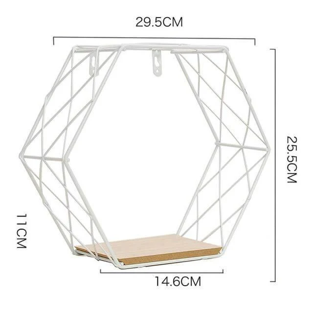 Iron Grid Wall Shelf - Image 4