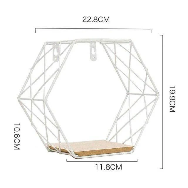 Iron Grid Wall Shelf - Image 5