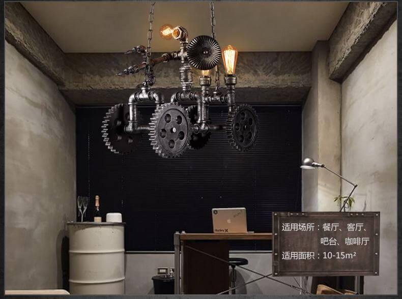 Iron Metal Motorbike Shape Modern Light Lamps - Image 4