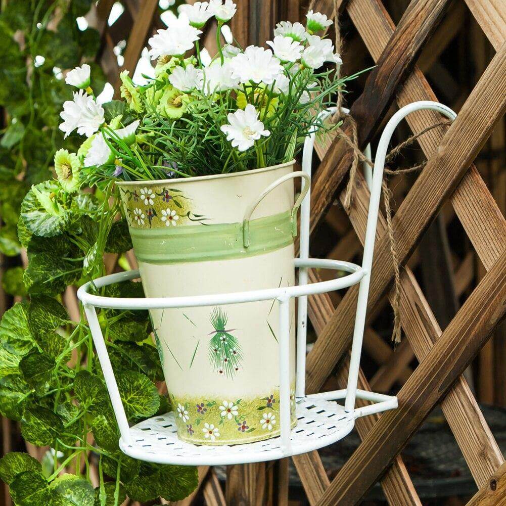 Iron Outdoor Hanging Baskets Flower Pot Holder - Image 8