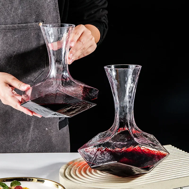 Irregular Crystal Glass Wine Decanter - Image 2