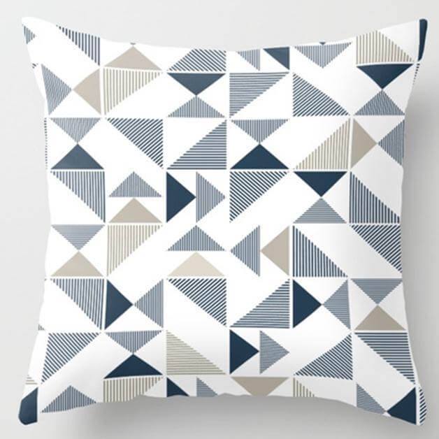 Irregular Triangle Pattern Pillow Cases - Image 7