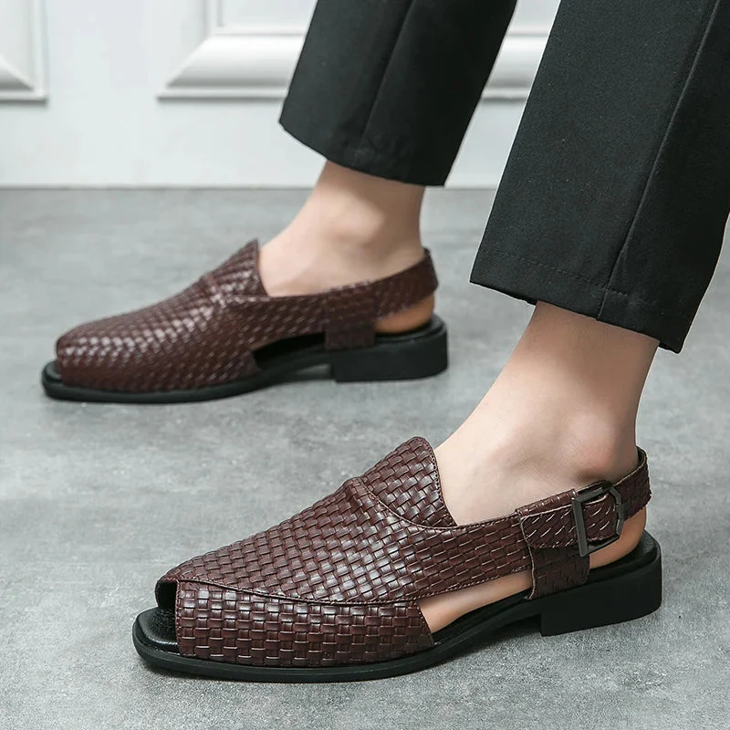 Italian Craft Handmade Solid Leather Sandals - Image 5