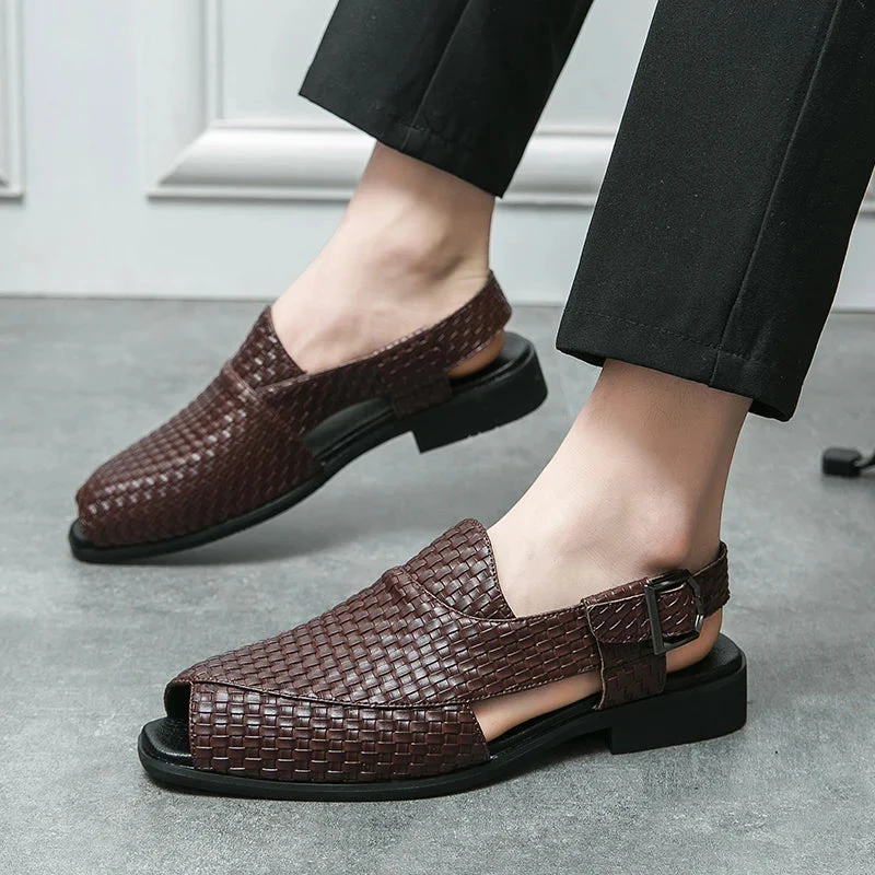 Italian Craft Handmade Solid Leather Sandals - Image 6