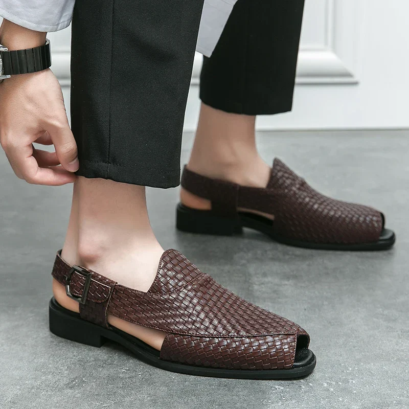 Italian Craft Handmade Solid Leather Sandals - Image 7