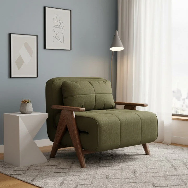 Italian Minimalist Armrest Elegant Lounge Chair - Image 4
