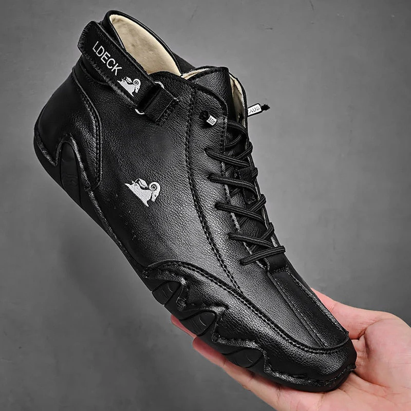 Italian Style Leather Casual Boots - Image 7