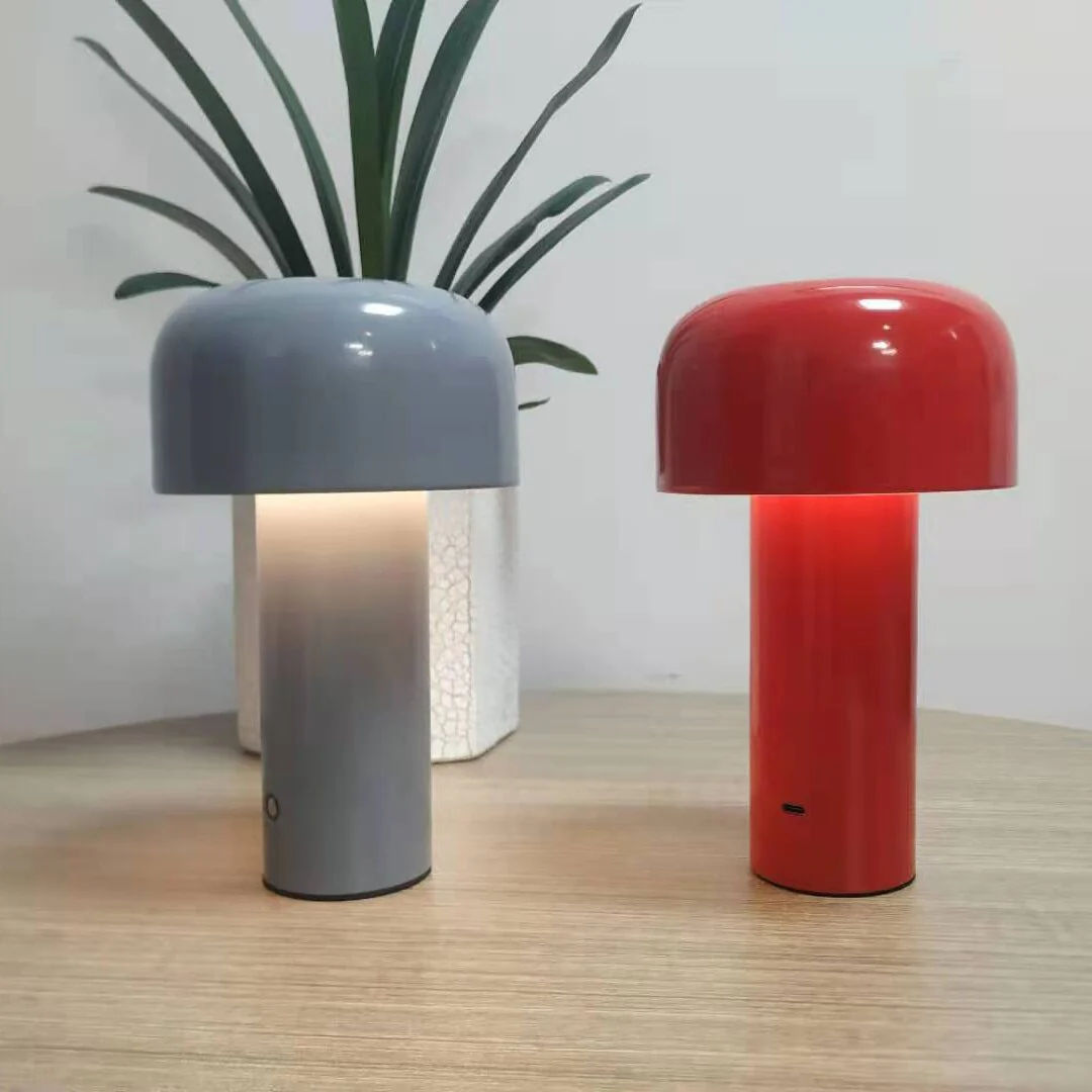 Italian Style Rechargeable Mushroom Table Lamp - Image 2