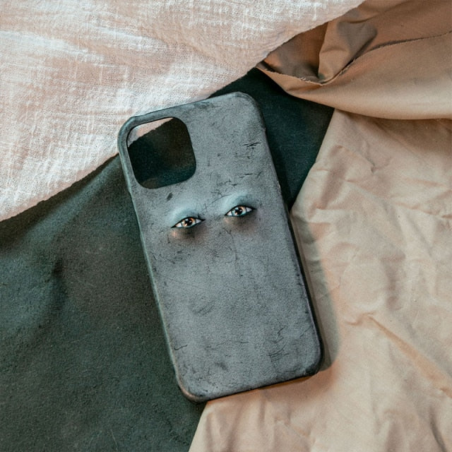 Italian Waxed Leather Creative Eye iPhone Case - Image 5