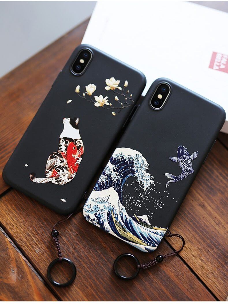 Japanese Art Matte iPhone Cases - Image 6