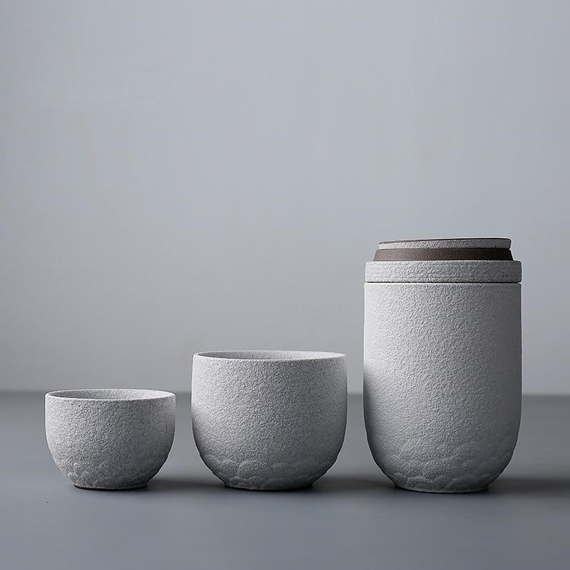 Japanese Elegant Ceramic Travel Teapot - Image 5
