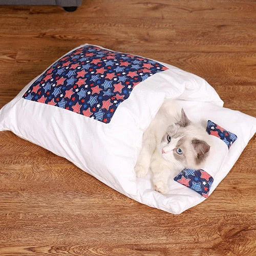 Japanese Style Adorable Cat Sleeping Bed - Image 9
