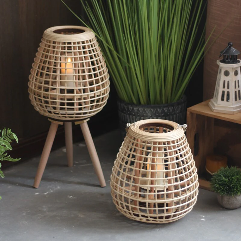 Japanese Style Decorative Floor Candle Holders - Image 2