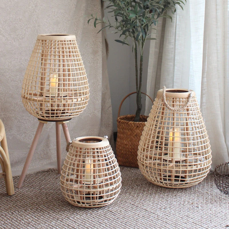 Japanese Style Decorative Floor Candle Holders - Image 6