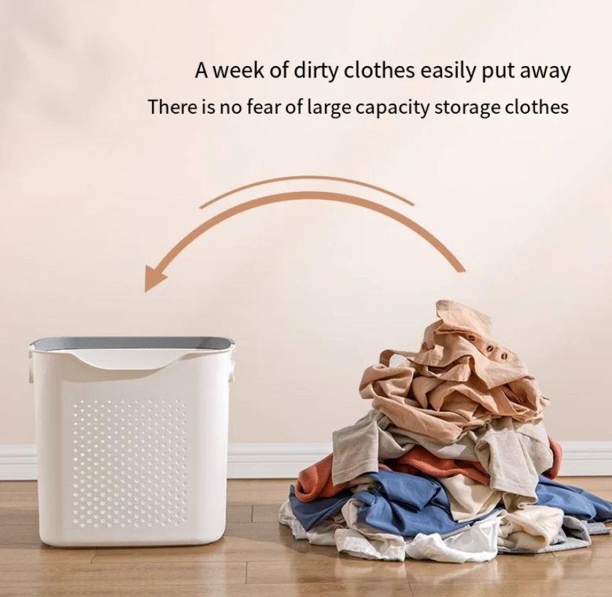 Japanese Style Durable Breathable Laundry Basket - Image 3
