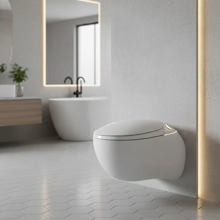 Japanese Style Floating Smart Modern Toilet - Image 2