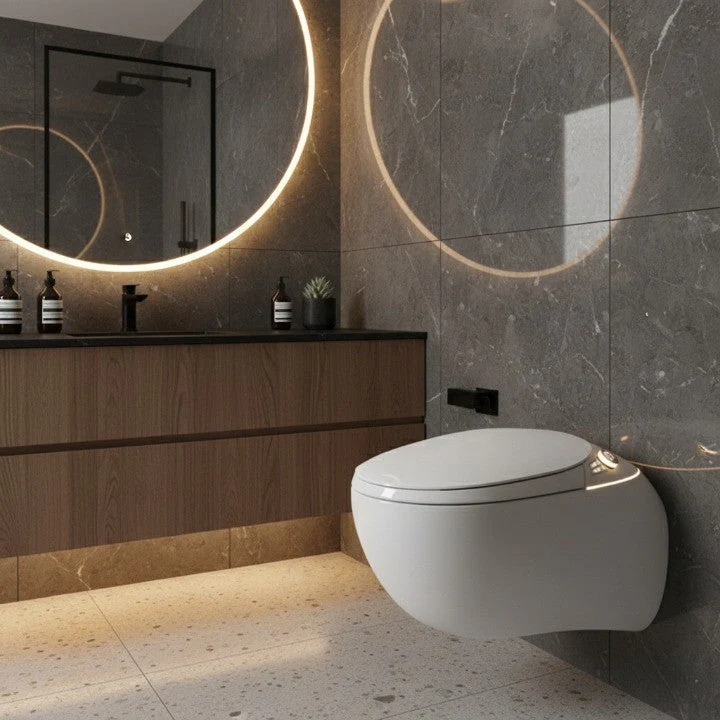 Japanese Style Floating Smart Modern Toilet - Image 6