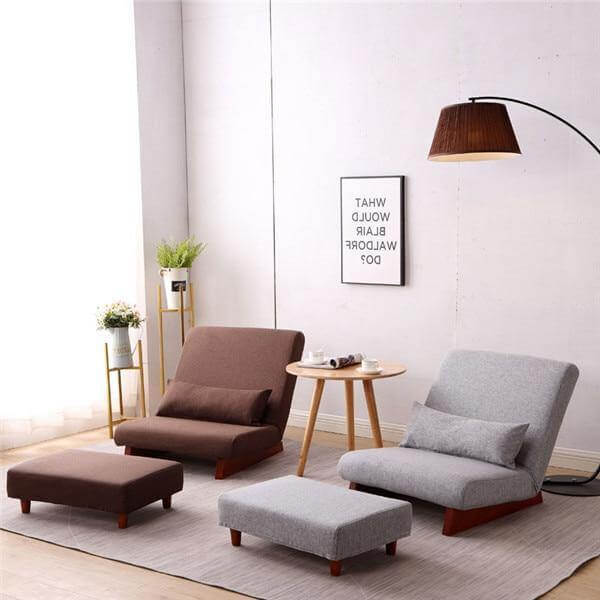 Japanese Style Floor Folding Single Sofa Chair - Image 9