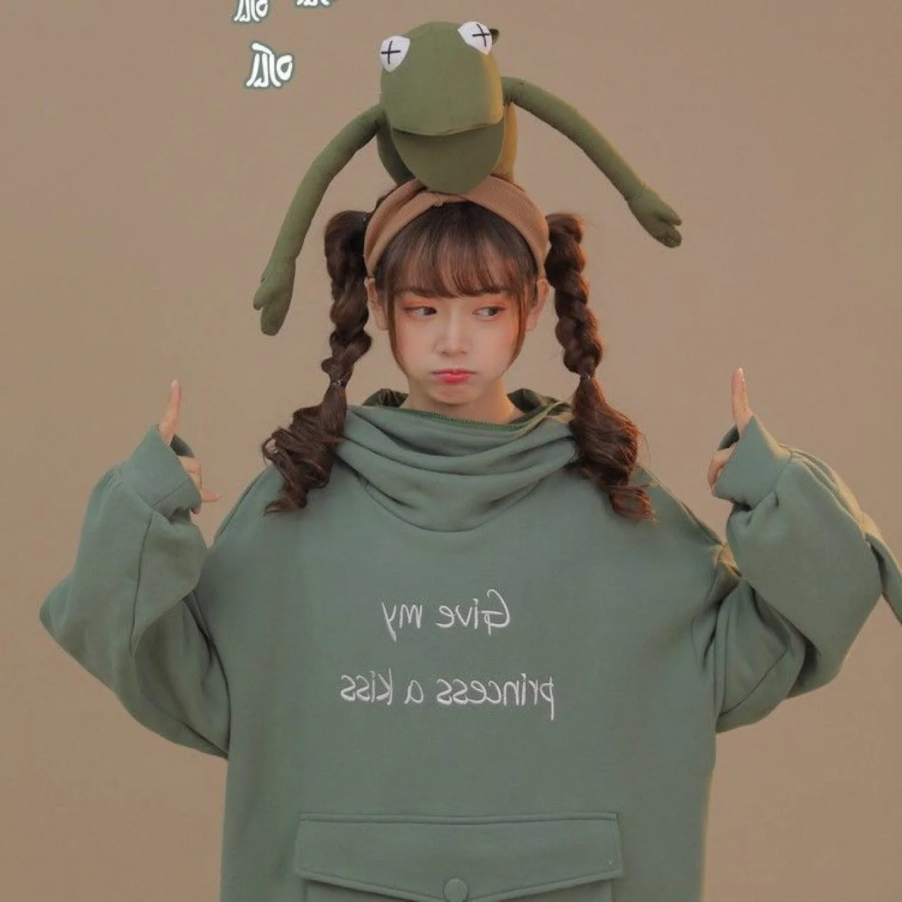 Japanese Style Long Sleeve Frog Hoodie - Image 6