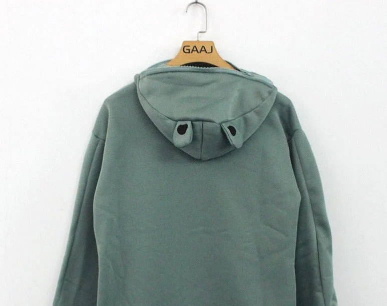 Japanese Style Long Sleeve Frog Hoodie - Image 7