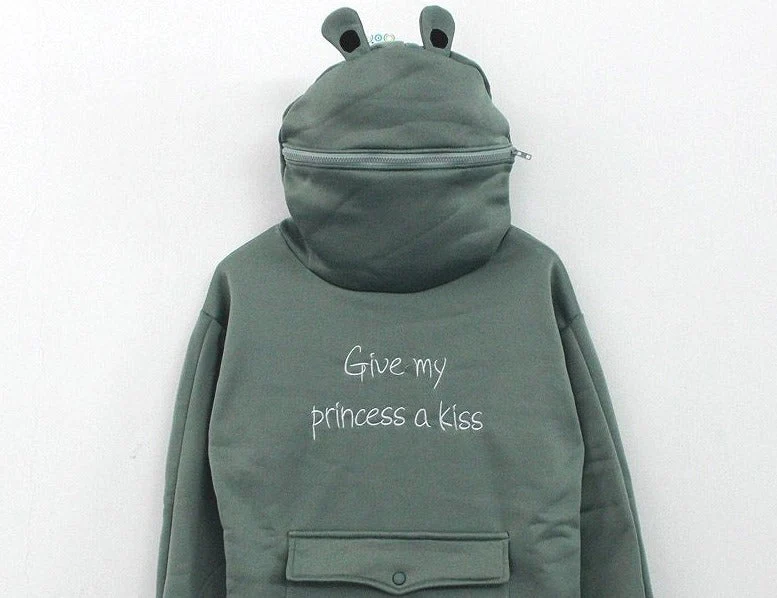 Japanese Style Long Sleeve Frog Hoodie - Image 9